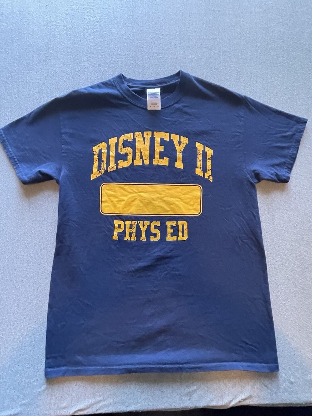 Disney Phys Ed Blue and Yellow Tshirt Medium